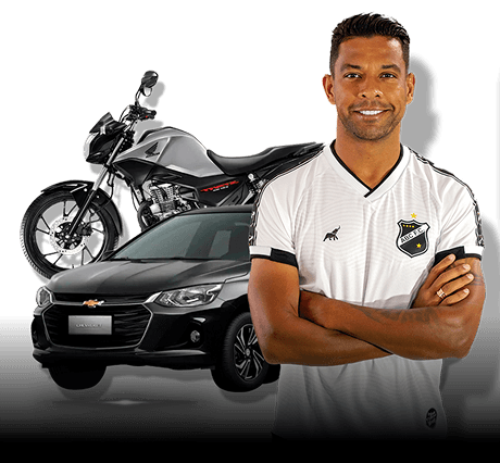Atleta com carro e moto